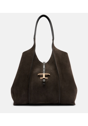Tod's T Timeless Medium suede tote bag