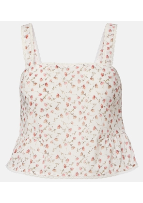 Posse Charlotte floral cotton top