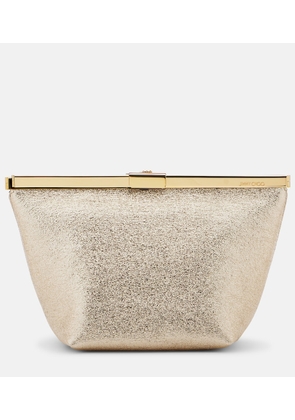 Jimmy Choo Ganache metallic leather clutch
