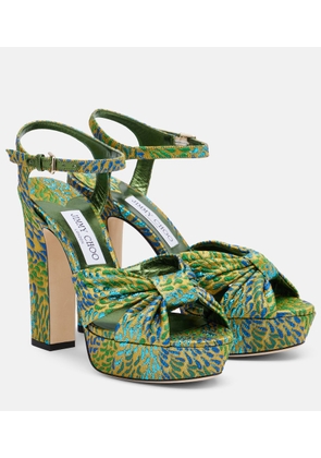 Jimmy Choo Heloise brocade platform sandals