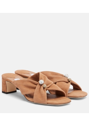 Jimmy Choo Rafi embellished suede mules