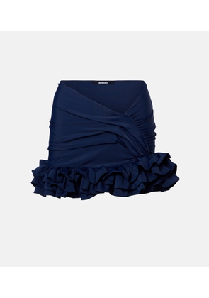Jacquemus Playa ruffled jersey miniskirt