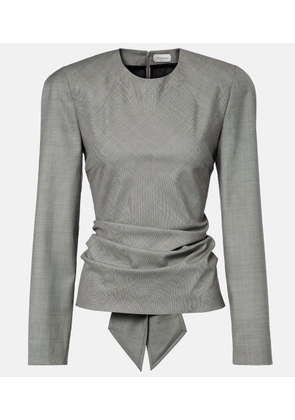 Magda Butrym Draped wool blouse