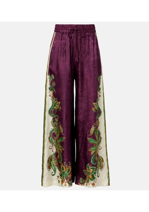 Alemais Ruthie printed wide-leg pants
