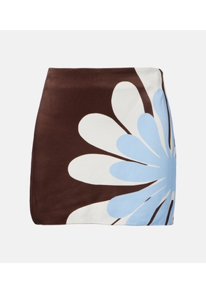 Cala de la Cruz Ricci floral miniskirt