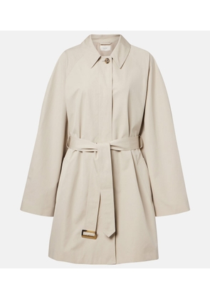 The Row Amaya belted cotton car coat