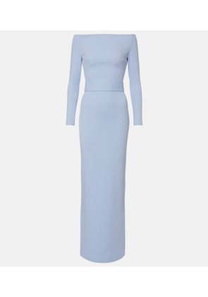 Solace London Sabina off-shoulder gown