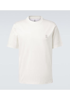Brunello Cucinelli Logo cotton jersey T-shirt