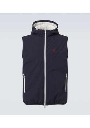 Brunello Cucinelli Logo padded technical vest