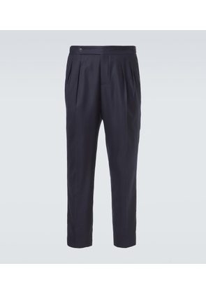 Brunello Cucinelli Wool and silk straight pants