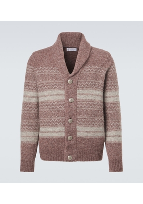 Brunello Cucinelli Alpaca, cashmere, and wool-blend cardigan