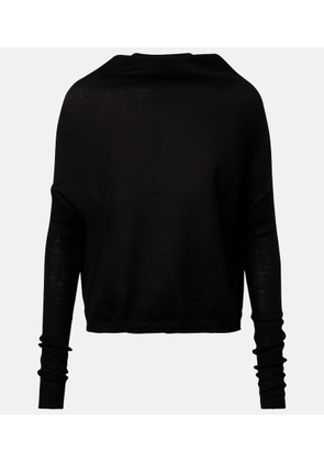 Rick Owens Crater draped virgin wool sweater