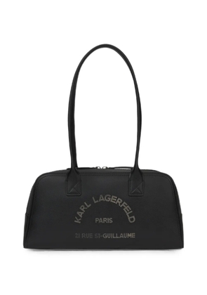 Karl Lagerfeld K/Daily leather bowling bag - Black