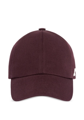 Courrèges logo-patch cotton cap - Red