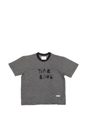 Song For The Mute Yearbook striped T-shirt - Black