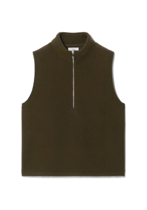 Rier wool half-zip gilet - Brown