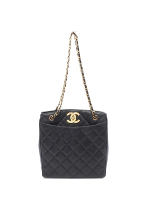 CHANEL Pre-Owned 1991-1994 quilted leather tote bag - Black
