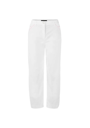MARCCAIN Ruma contrast-stitch trousers - White