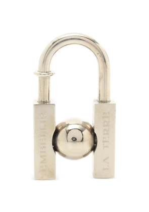 Hermès Pre-Owned 2001 L'Homme Peut Embellir La Terre bag charm - Silver