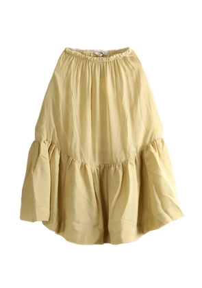 Paloma Wool Lamin ruffled tiered midi skirt - Yellow