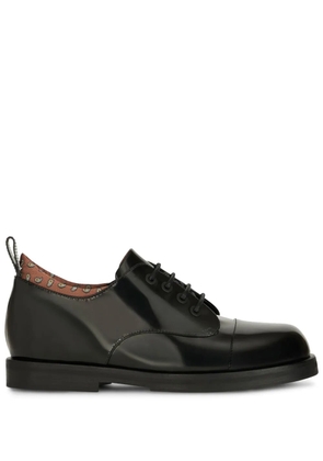 ETRO paisley-print leather Derby shoes - Black