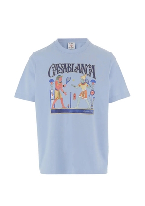 Casablanca Egyptian Tennis Match T-shirt - Blue