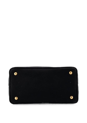 Prada Pre-Owned Canapa Convertible Shopping Canvas Small tote bag - Black