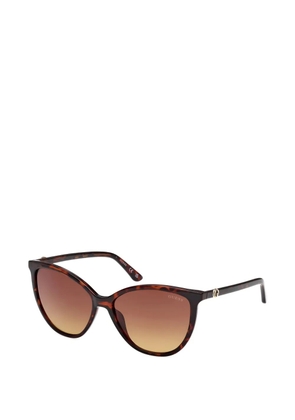 GUESS USA tortoiseshell-effect cat-eye sunglasses - Brown
