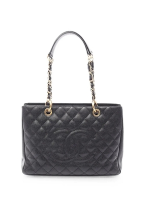 CHANEL Pre-Owned 2010-2011 Matelassé Caviar leather tote bag - Black