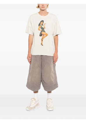 Melt graphic-printed T-shirt - Neutrals