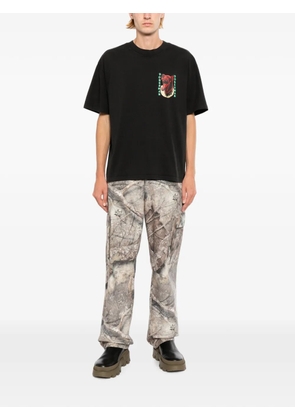 Melt graphic-printed T-shirt - Black