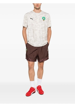 PUMA x Salehe Bembury x Morocco camo-print logo-patch shorts - Brown