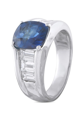 LB Exclusive sapphire and diamond ring - Silver