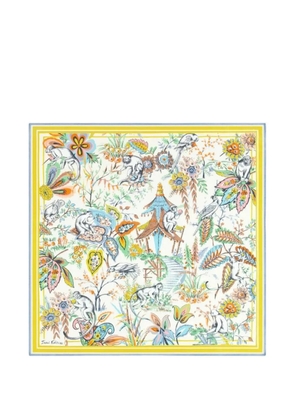 Inoui Editions graphic-print square scarf - Neutrals