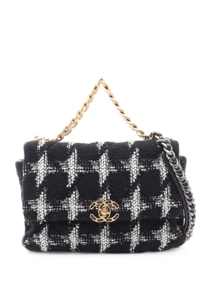 CHANEL Pre-Owned 2020-2021 19 Dixneuf matelassé leather shoulder bag - Black