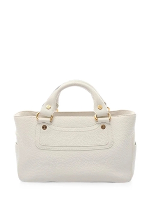 Celine Pre-Owned 2000s Boogie leather tote bag - White