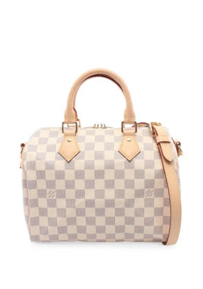 Louis Vuitton Pre-Owned 2010s 25 Speedy Bandoulière Damier Azur tote bag - White