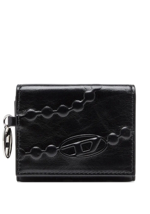 Diesel Oval D embossed wallet - Black