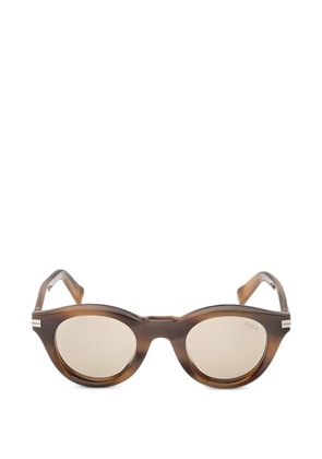 Zegna round-frame sunglasses - Brown