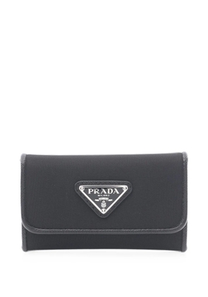 Prada Pre-Owned 2010s Tessuto saffiano-leather key case - Black