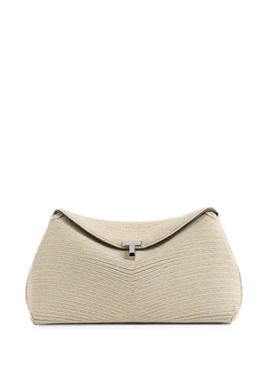 TOTEME mini T-Lock rope clutch bag - Neutrals
