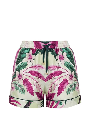 F.R.S For Restless Sleepers Lissipa floral-print drawstring shorts - Neutrals