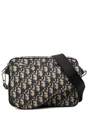 Christian Dior Pre-Owned 2023 Oblique Canvas Saddle Triple Pouch crossbody bag - Blue