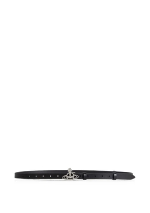 Vivienne Westwood Small Line Orb-buckle belt - Black