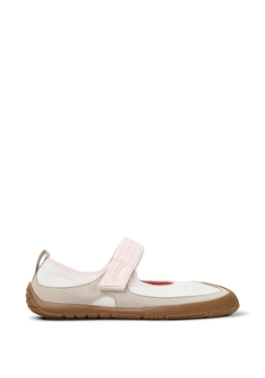 Camper Peu Path touch-strap ballet flats - White