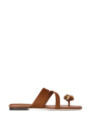 Jimmy Choo Emeri Stone Flat sandals - Brown