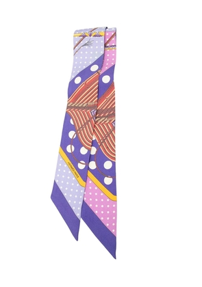 Hermès Pre-Owned 2000-2026 Clic Clac a Pois Silk Twilly Scarf scarves - Multicolour