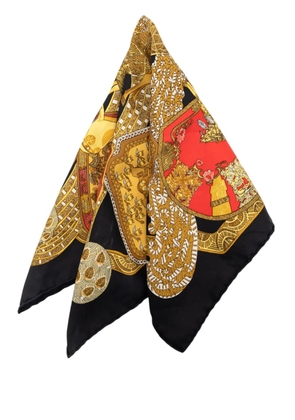 Hermès Pre-Owned 2000-2026 Art des Steppes Silk handkerchief - Black