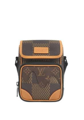 Louis Vuitton Pre-Owned 2020 Nigo Giant Damier Ebene Monogram Nano Amazone crossbody bag - Brown