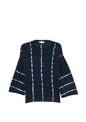 MOMONÌ Domingo tie-dye striped sweater - Blue